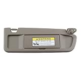 Dasbecan Passenger Right Side Warm Gray Sun Visor Compatible with Honda Civic 2006-2011 Replaces# 83