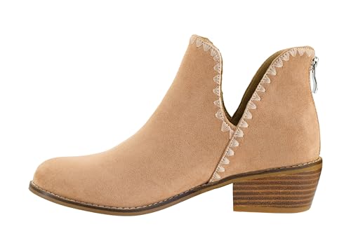 Corkys Footwear Spice It Up 2-Inch Stacked Heel Booties Black Faux Suede with Memory Foam Insoles and Back Zipper - Versatile Fall Fashion Essential