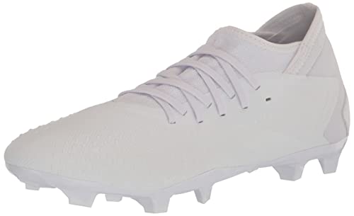 adidas Unisex Predator Accuracy.3 Firm Ground Soccer Shoe, White/White/Black, 5 US Men