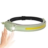 充電式 LED ヘッドランプ - 4モード 高輝度 モーションセンサー USB充電式 | 長時間持続可能なセンサーヘッドライト | キャンプ 釣り 登山 ランニング 自転車 アウトドア 夜間作業 防災用