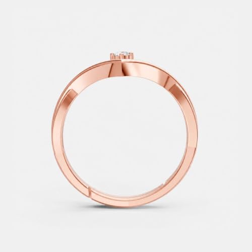 Image of Miss Highness 925 Silver Knot CZ Adjustable Ring for Women and Girls | Knot Design | Silver Jewellery With Authenticity Certificate | Gift for Girlfriend Wife | Casual Wear Ring