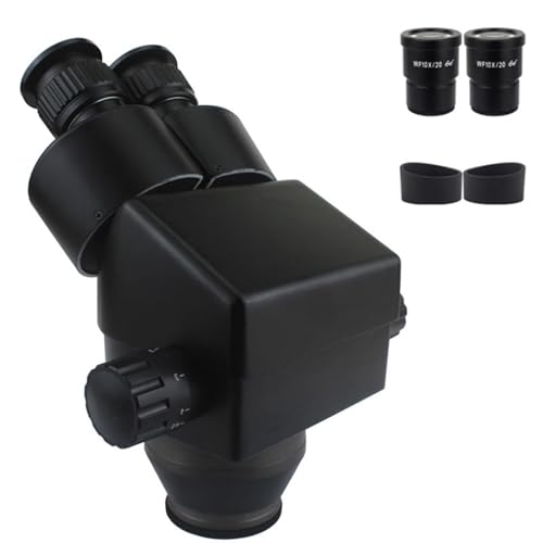 Microscope stéréo 7X-45X binoculaire noir avec oculaires grand champ WF10X/20mm
