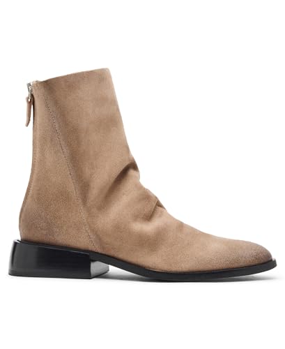 Steve Madden Women's Nexie Ankle Boot, Taupe Suede, 9