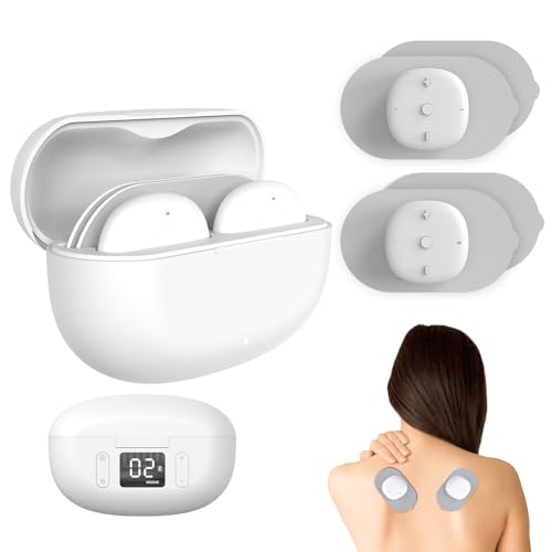 Luvan Wireless TENS & EMS Unit Muscle Stimulator, Masajeador de Pulso con Canales Duales Independientes, 6 Modos con 16 Intensidades, Dispositivo TENS Recargable para Alivio del Dolor