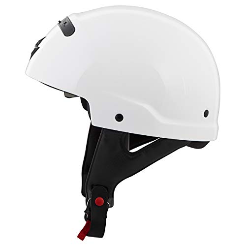 Scorpionexo Covert Open Face Half Shell 3/4 Mode Motorcycle Helmet Dot Approved Solid Adult Unisex (Gloss White - Large) #TOP6