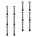 jojofuny 12Pcs Mini Luce di Via in Miniatura Modello di Natale della Lampada Piccola Strada Luci di Via per La Casa delle Bambole in Miniatura Decorazione Micro Paesaggio Fata Accessori