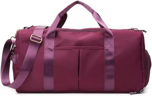 Weemsbox Mala Esportiva Academia, Compartimento para Tênis, Impermeável, 45 x 27 x 24 cm, Dobrável, Rosa (Roxo)