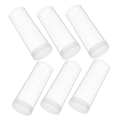 Tubos transparentes de plástico de 32 mm STOBAZA para guardar y exhibir 6 monedas