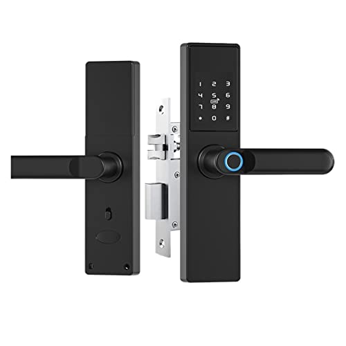Cerradura inteligente para un hogar moderno y conectado con desbloqueo remoto Tuya 2