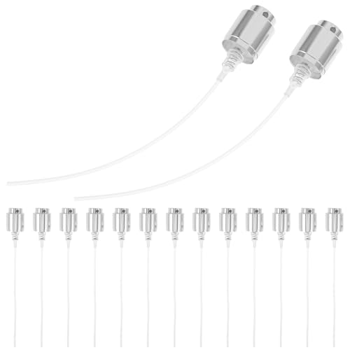 BAZEITFLOW 15 piezas Perfume Spray Top Reusable Pump Head Precise Fine Mist Portable Fragrance Bottle For DIY Perfume Easy Press Control Aluminum