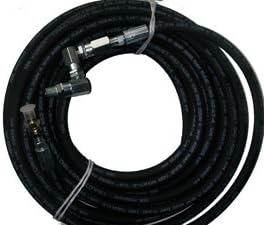 50FT (15.2mtrs) x 1/4" High Pressure Grease Hose with 1/4" NPT(m) Fittings and 'Z' Swivel & Locking Swivel on Either End