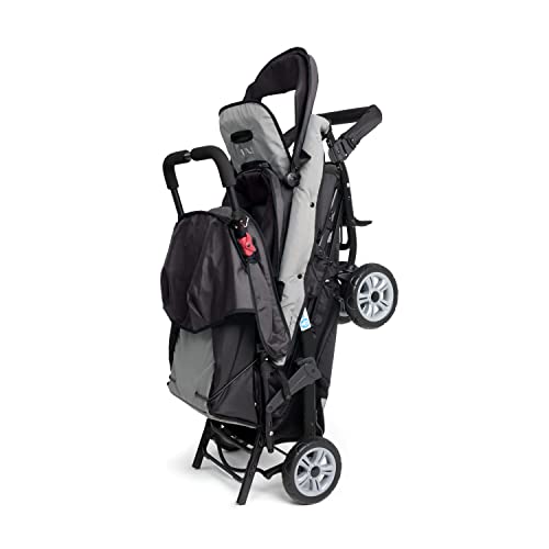 Gaggle By Foundations Compass 3 Seat Tandem Triple Stroller With Canopy, 5 Point Harness, Foot Brake (Black) #TOP4