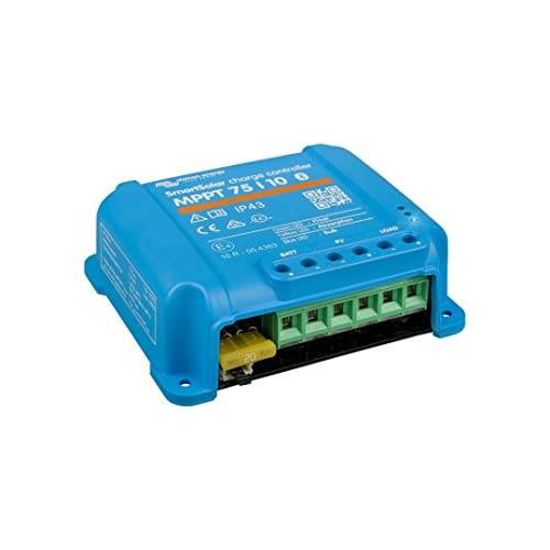 Victron Energy SmartSolar MPPT Solar Charge Controller (Bluetooth) - MPPT Charge Controller for Solar Panels - 75V 10 amp 12/24-Volt