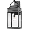 Artcraft Lighting AC8240BK Transitional One Light Outdoor Wall Mount from Fulton Collection in Black Finish, 10.00 inches, 24.25x10.00x9.00 #3