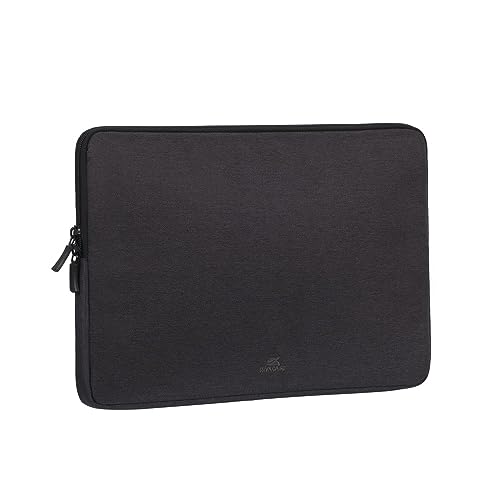 RIVACASE ECO Laptophülle 14 Zoll - 35.5 x 25.8 x 3 cm - Notebook Hülle für Damen und Herren - Wasserabweisende MacBook Hülle - Computertasche für Arbeit Uni Reisen