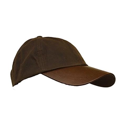 Walker and Hawkes - Wax Brunswick Baseball Cap w/Leather Peak - One-Size - Brown Cover