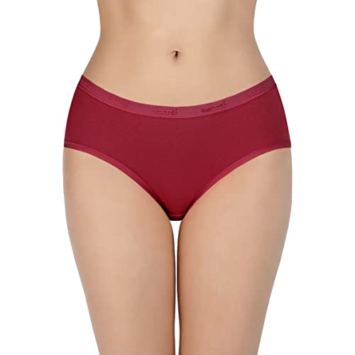 Image of Amante Solid Cotton Low Rise Hipster Panty Pack(Pack of 3)