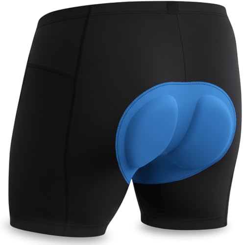HiLo sports KOMFORO Fahrrad Unterhosen Herren - Gepolsterte Radunterhose für E-Bike & Fahrrad - Fahrradunterhose mit Entlastungskanal (DE/NL/SE/PL Alphanumerisch M Regular Regular Schwarz)