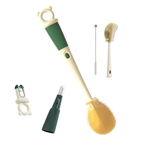 Cepillo de limpieza para biberones, cepillo de limpieza de biberones 4 en 1, juego de cepillos de limpieza para botellas de agua, juego de limpieza de botellas de viaje, cepillo para botellas, agua de