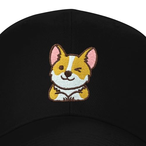 Image of Embroidered Baseball Cap for Women Men Adjustable Baseball Hat Black Baseball Cap Trucker Hat