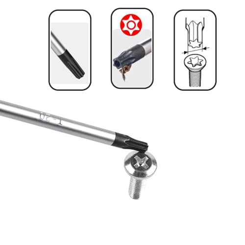 Image of Torx Magnetic Screwdriver,Torx Security Screwdriver,Star Screw Driver for Computer Repairing, Automobile Tools and Home Appliances (T10 x 75mm)