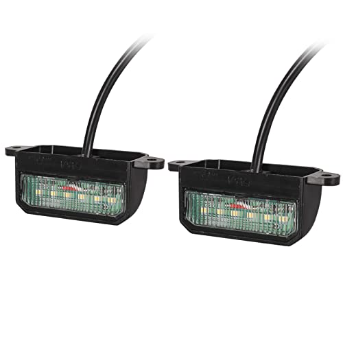 Yuanjoy 2 x Luces LED de matrícula LED con e make, luz de matrícula de 12V 24V impermeables para camión, remolque