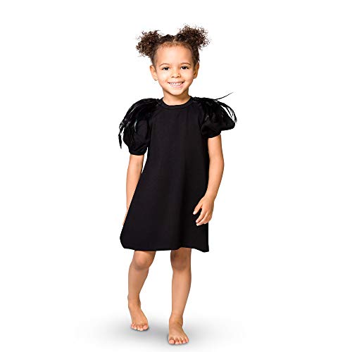 The Tiny Universe Girl Dress with Shoulder Feathers, Special Occasion Dresses