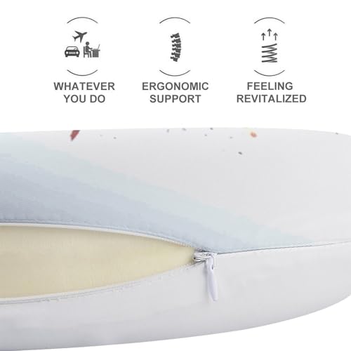 Almohada U de espuma viscoelástica 30 cm cómoda miniatura 5
