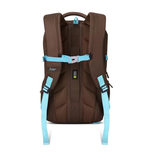 Image of Skybags Ontrak 17 Inch Compatible Laptop Backpack 30L | 3 Compartments with Quick-Access Front Pocket & Rain Cover | Air-Mesh Back Panel & Side Pocket | Office & Travel Backpack for Men & Women