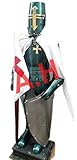 Medieval Knight Suit of Templar Armor W/Sword Combat Full Body Armour Stand