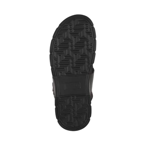 Image of Metro Men's Leather Textured Casual Sandals
