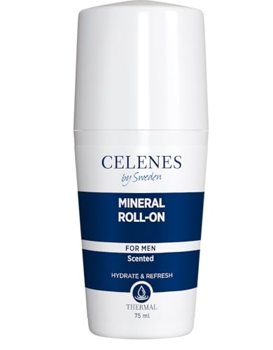 Celenes by Sweden Desodorante mineral térmico para hombres – Efecto aclarador, sin aluminio, sin parabenos, 75 ml – 2 unidades