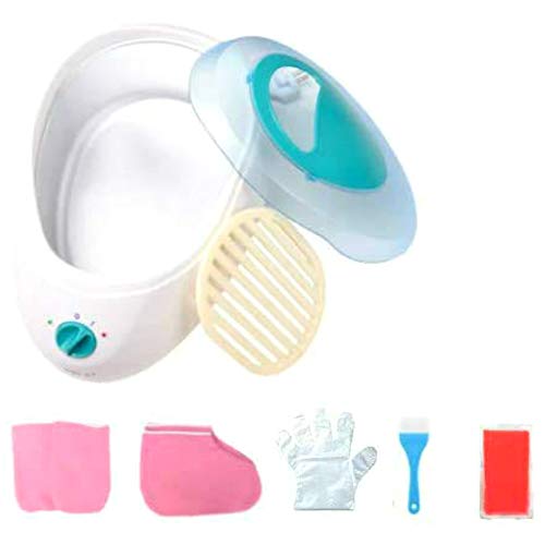 Baños de Parafina Calentador de Parafina para Manos y Pies Máquina de Cera de Parafina Baño de Parafina Parafina Guantes Booties Parafina 100 Guantes plástico