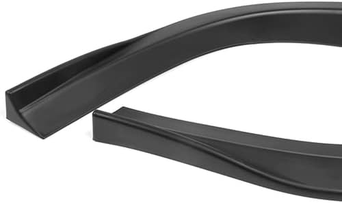 3 Pieces RA-Style Front Bumper Lip Spoiler Splitter Side Body Kit Trim Protection Compatible with 2008-2015 Mitsubishi Lancer, 2009 2010 2011 2012 2013 2014 (Matt Black)