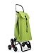 Rolser Carrello Portaspesa Max Ona 6 Ruote Montascale - Lime