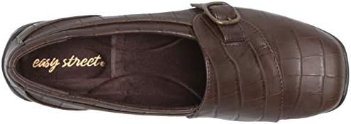 Easy Street womens Flat Sneaker, Brown Croco, 5 US | Image 4