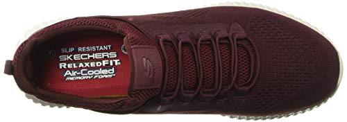 Image of Skechers Men's Cessnock Food Service Shoe - Burgundy