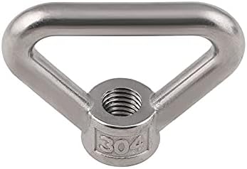 2PCS/LOT M8 M10 M12 M14 M16 M20 M24 SS304 Stainless Steel Eye Nut Lifting Eye Nuts Lifting Ring Nuts Triangle Eye Nuts Hardware DKEKE (Size : M24)