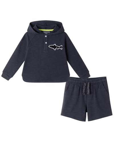 Andy & Evan Textured Hoodie Lounge Set