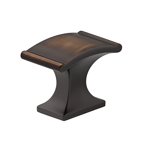 Image of Richelieu Hardware BP260637BORB Teramo Collection 1 3 /8-inch (35 mm) x 13 /16-inch (20 mm) Brushed Oil-Rubbed Bronze Traditional Rectangular Cabinet and Drawer Knob for Kitchen, Bathroom, and Furniture