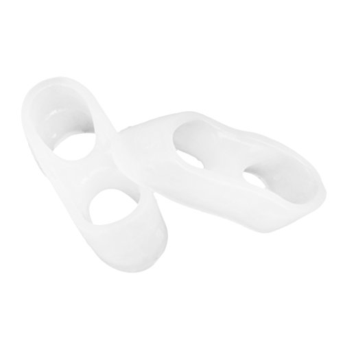 Footful 2x Separador Alisador Dedo Pequeño Valgus Corrector Alivio Dolor Gel