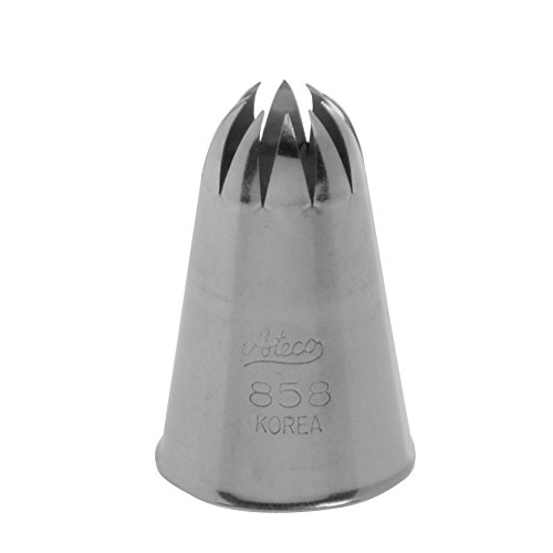 Ateco Steel Medium Closed Star Pastry Tip - #858
