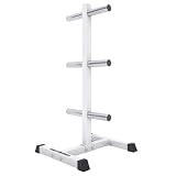 GORILLA SPORTS® Supporto Dischi Pesi 6 Supporti, 50 mm, Max 350 kg