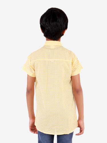 Image of superminis Boy's Cotton Regular Fit, Half Sleeves, Collared Neck, Printed Shirts for Casual Wear