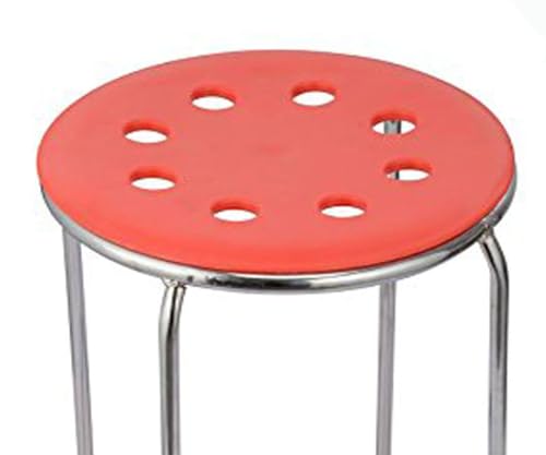 Image of NGFC Set of 5 Round Metal Bar Stools for Indoor /Outdoor Use - Multicolor Kitchen, Office, Medical, CAF, Doctor, and Hospital Stool, Durable & Stylish Seating Solution