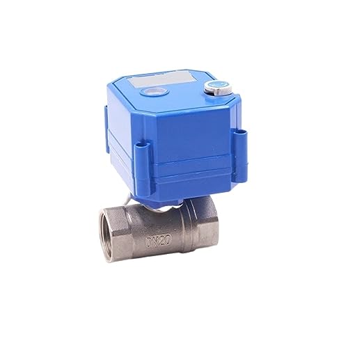 Vanne motorisée 304 inox avec actionneur électrique robuste et levier de débrayage