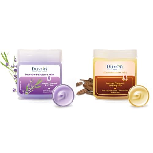Duvon Plus Soothing Petroleum Jelly (100 Gram (Pack of 2), Lavender & Oud)