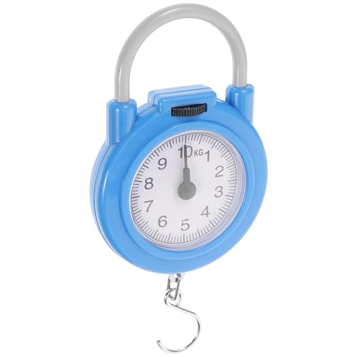 Ciieeo Tragbare Mechanische Hängewaage Leichte Fischwaage aus Metall und Kunststoff Kompakte Reisegepäckwaage mit Haken für Haushalt und Küche