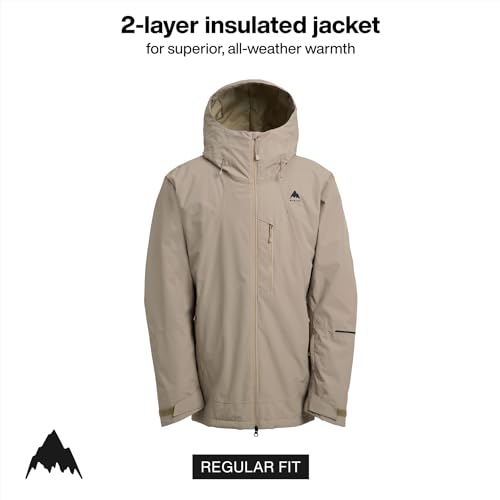 Image of Burton Men's Reserve 2-Layer Insulated Jacket - Waterproof Winter Snowboard Jacket with Helmet Compatible Hood