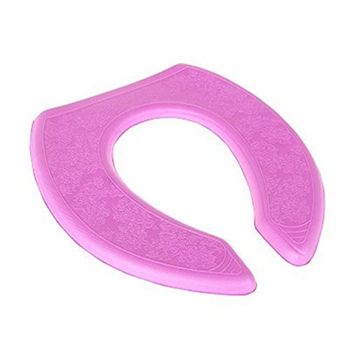 ZYYXB Weicher WC-Sitzbezug Wasserabweisende WC-Sitzmatte O-förmiges WC-Sitzkissen Zuschneidbarer WC-Sitzbezug Verdicken Sie warme WC-Sitzbezüge,Violett – Bild 3